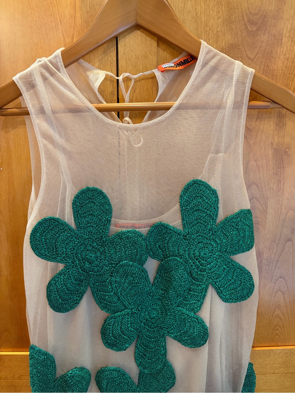 SIMONMILLER Hibiscus Crochet Dress in Gummy Green Medium - Picture 4 of 17